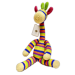 Sky Scrapper: Colorful Crocheted Giraffe