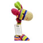 Sky Scrapper: Colorful Crocheted Giraffe - Image 5